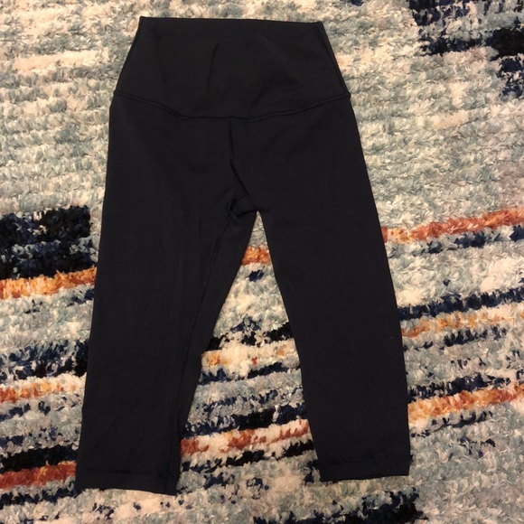 lululemon athletica Pants - Lululemon Navy Cropped Align Leggings